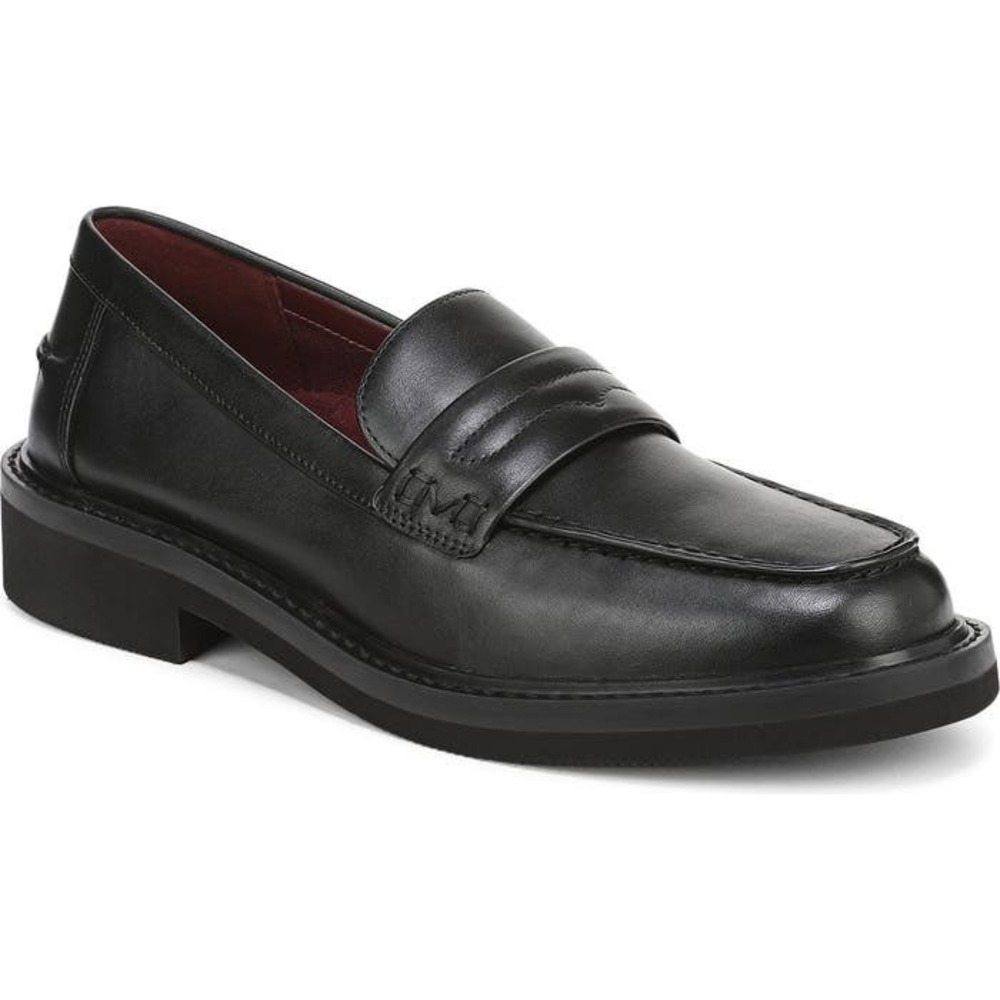 $160 Vionic Caitlin Black Leather Penny Loafers Womens 11 M Orthotic J5521L1001